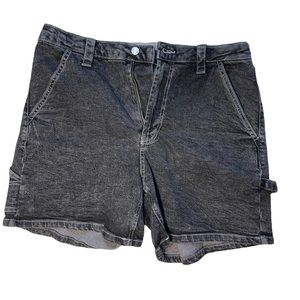 Black cargo shorts